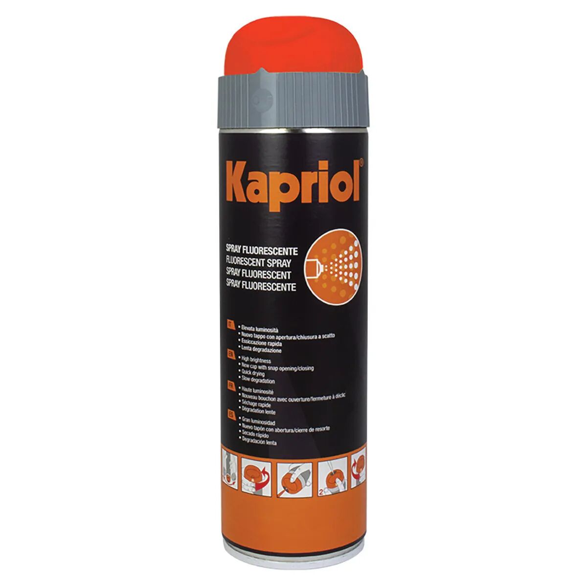 kapriol spray fluorescente 500 ml  rosso per tracciare