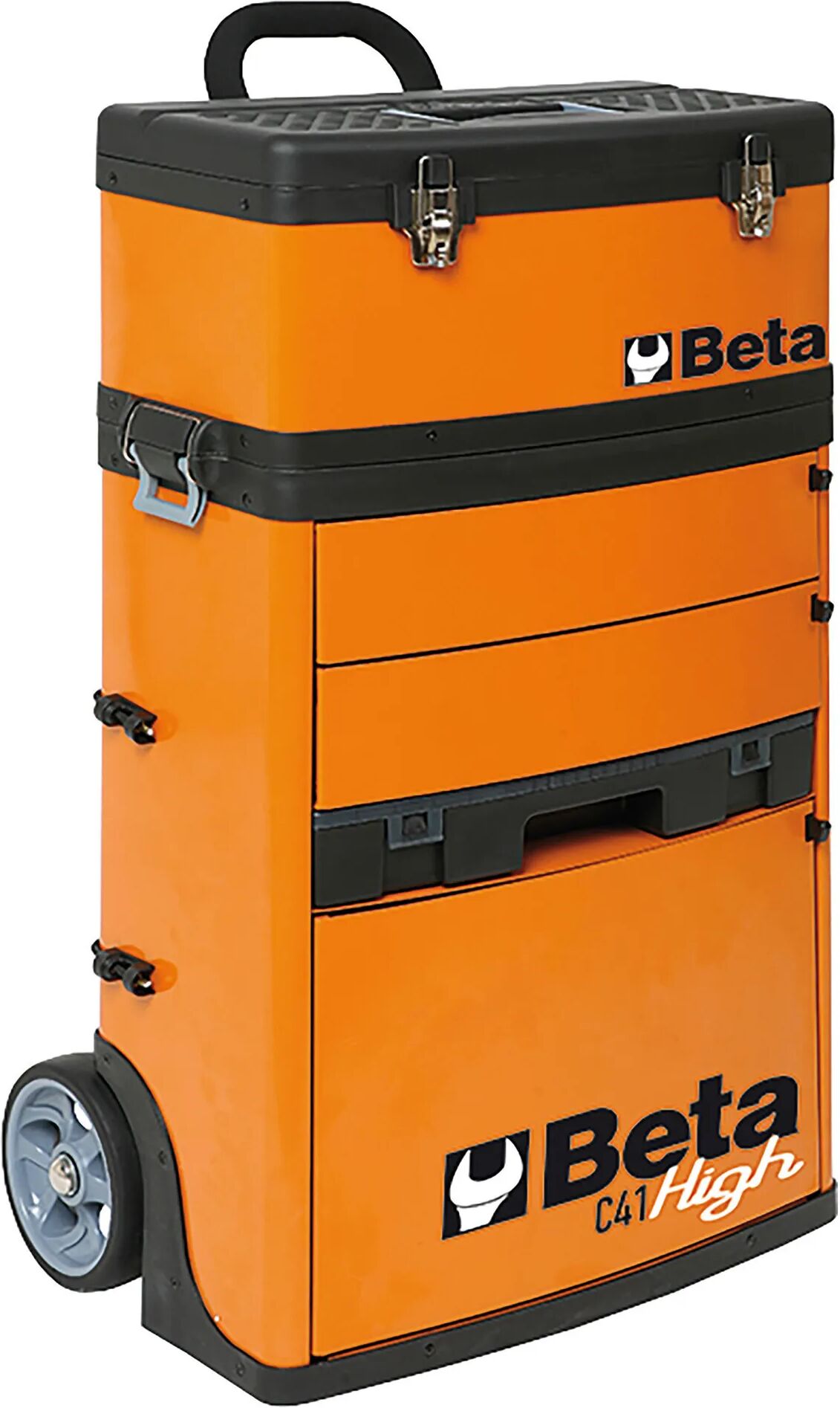 beta carrello  con struttura in lamiera e due moduli sovrapponibili 53,6x25x92 cm