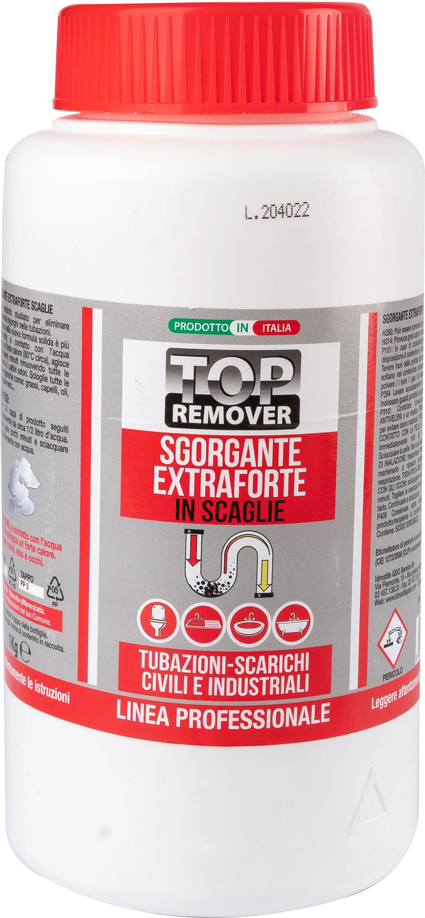 tecnomat disotturante top remover per tubi di scarico professionale in scaglie 1 kg