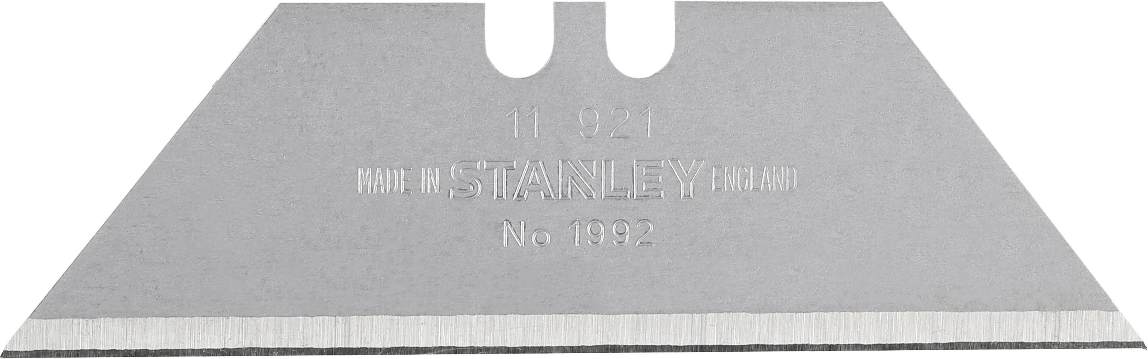 stanley 10 lame ricambio fisse  spessore 0,60 mm lunghezza 6,1 cm