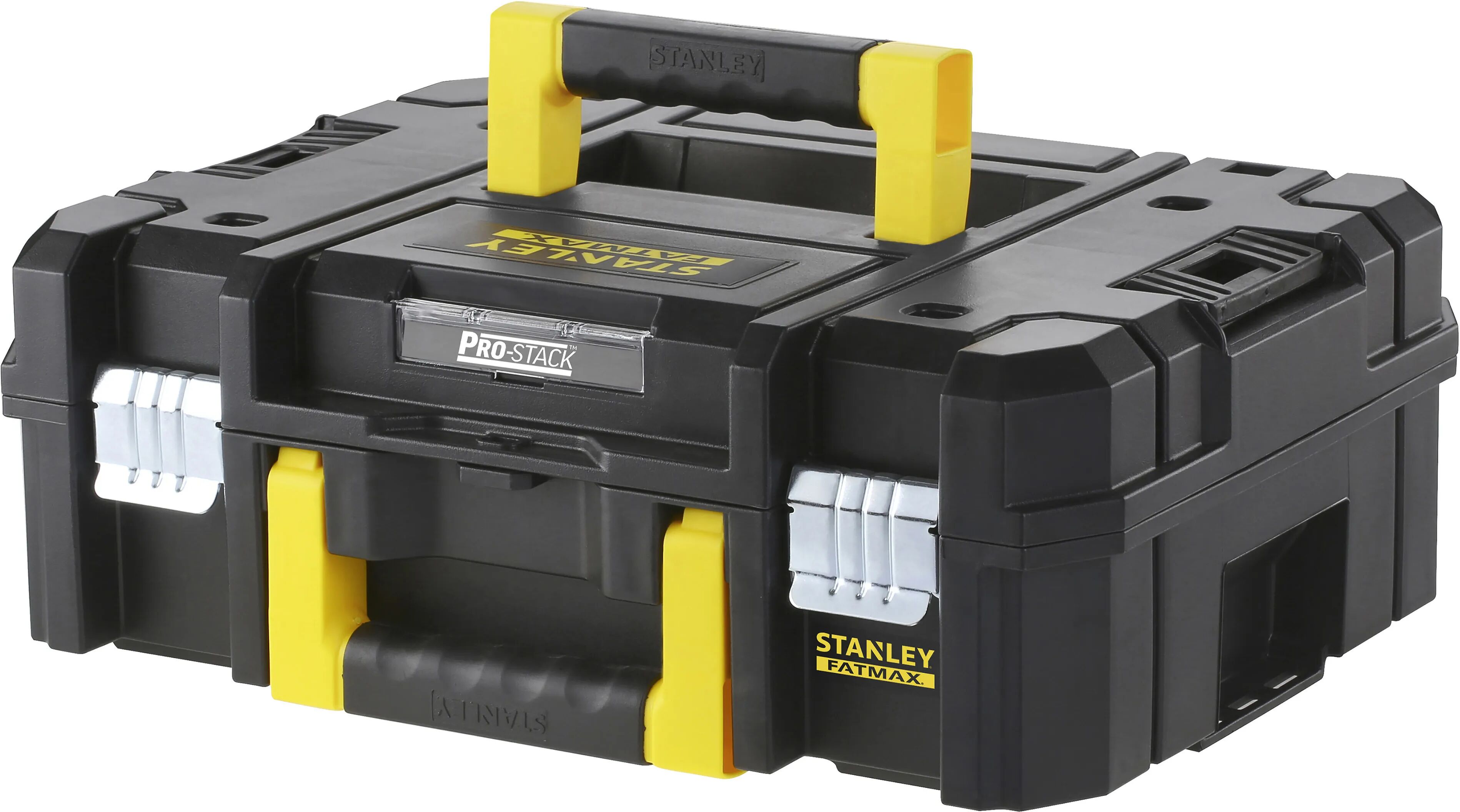 stanley cassetta portautensili pro stack fat max modulare 44x34x16 cm doppia chiusura in metallo