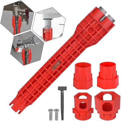 Tecnomat CHIAVE FISSAGGIO RUBINETTI SOTTOLAVELLO MULTIFUNZIONE CORPO IN ABS Ø 34 mm Ø 40 mm Tecnomat CHIAVE FISSAGGIO RUBINETTI SOTTOLAVELLO MULTIFUNZIONE CORPO IN ABS Ø 34 mm Ø 40 mm