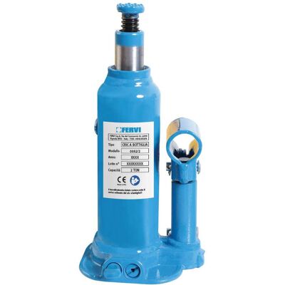 FERVI - 0062/2 - 2T - 181mm - Cric idraulico a bottiglia FERVI - 0062/2 - 2T - 181mm - Cric idraulico a bottiglia