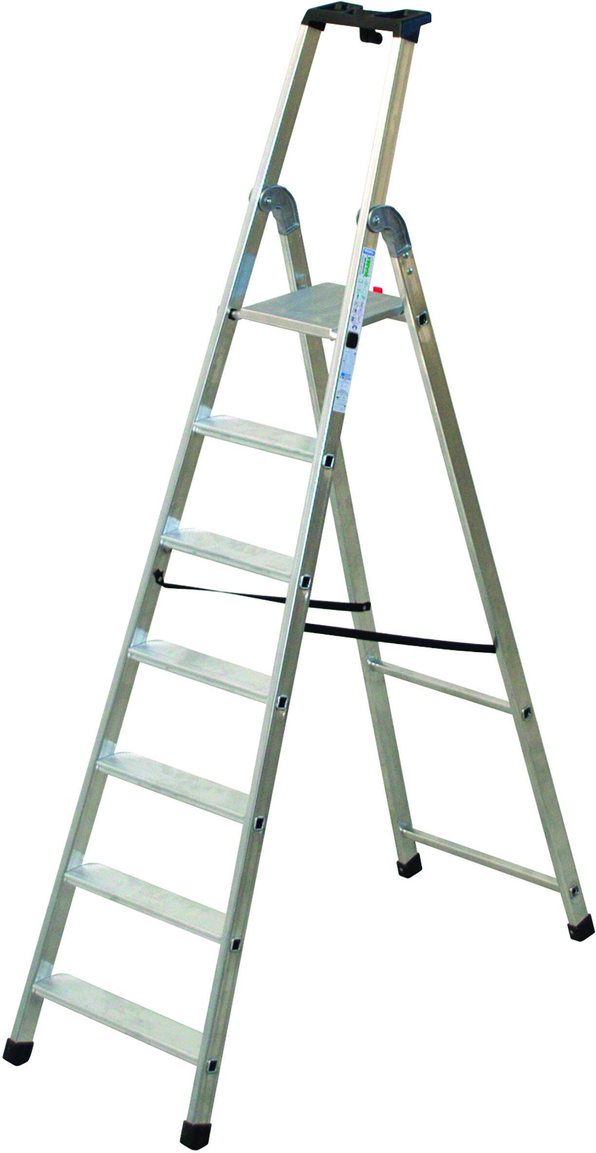 Scala Quadra Facal Alluminio 7 Gradini Peso 8,30 Kg Portata 150 Kg Altezza Pedana 159 Cm Scala Quadra Facal Alluminio 7 Gradini Peso 8,30 Kg Portata 150 Kg Altezza Pedana 159 Cm