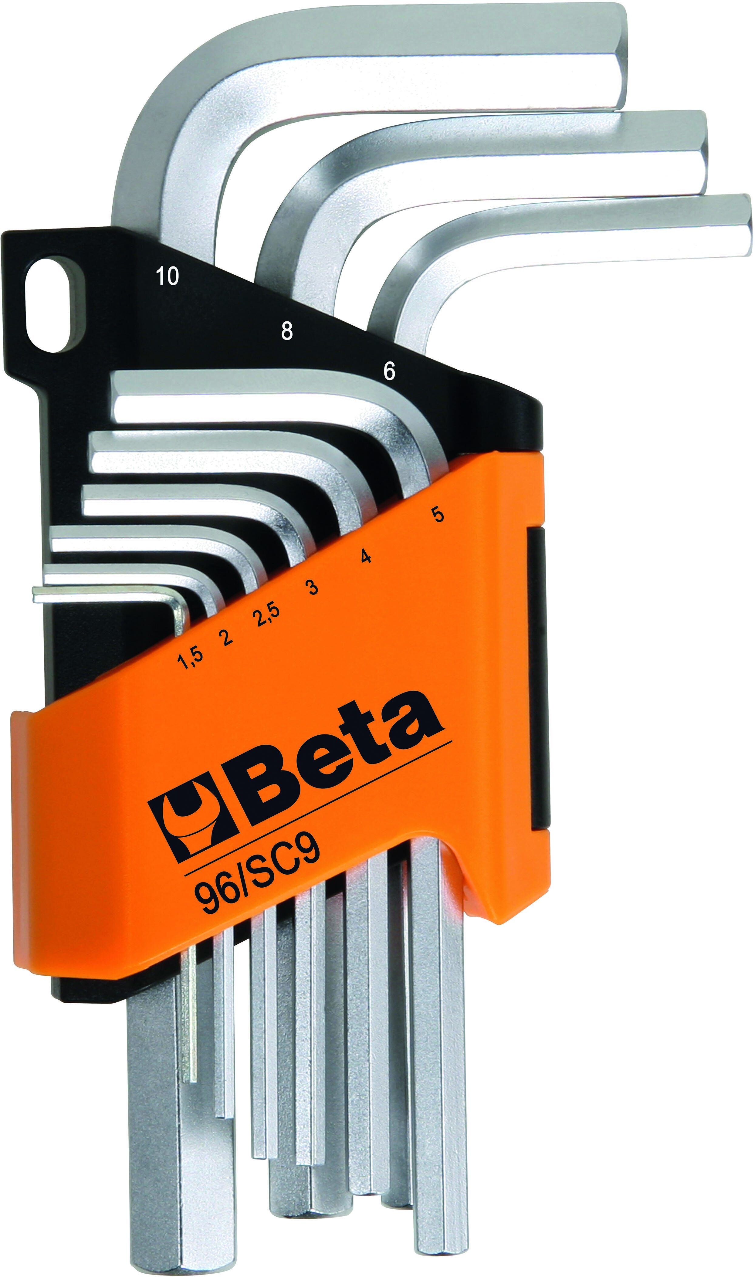 BETA 9 Chiavi A Brugola  1,5-10 Mm Modello 96/sc9 BETA 9 Chiavi A Brugola  1,5-10 Mm Modello 96/sc9