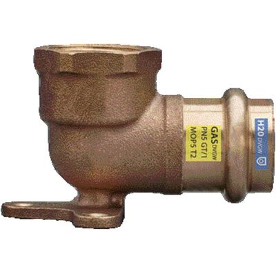 Frabo GOMITO FLANGIATO BQ-PRESS IN BRONZO F 1/2'' x Ø 18 mm CONF. ACQUA E GAS PROFILO V Frabo GOMITO FLANGIATO BQ-PRESS IN BRONZO F 1/2'' x Ø 18 mm CONF. ACQUA E GAS PROFILO V