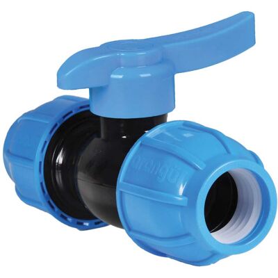 Fip VALVOLA SFERA A COMPRESSIONE Ø 75 mm PER TUBO POLIETILENE Fip VALVOLA SFERA A COMPRESSIONE Ø 75 mm PER TUBO POLIETILENE