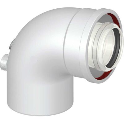 Curva Coassiale 87° Tecnomat - Compatibile con Caldaie a Condensazione Curva Coassiale 87° Tecnomat - Compatibile con Caldaie a Condensazione