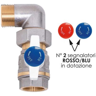 Tecom VALVOLA COLLETTORE A SQUADRA 3/4" CON BOCCHETTONE ORIENTABILE 360° Tecom VALVOLA COLLETTORE A SQUADRA 3/4" CON BOCCHETTONE ORIENTABILE 360°