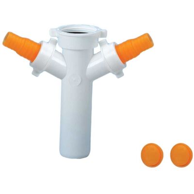 Lira RACCORDO 2 ATTACCHI ELETTRODOMESTICI 1''1/2 CANOTTO Ø 40 mm Lira RACCORDO 2 ATTACCHI ELETTRODOMESTICI 1''1/2 CANOTTO Ø 40 mm