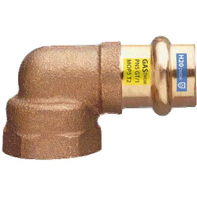 Frabo GOMITO BQ-PRESS IN BRONZO F 3/4'' x Ø 18 mm CONFORME ACQUA GAS PROFILO V Frabo GOMITO BQ-PRESS IN BRONZO F 3/4'' x Ø 18 mm CONFORME ACQUA GAS PROFILO V