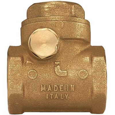 Itap VALVOLA DI RITEGNO CLAPET FF 3/4" CORPO E BATTENTE IN OTTONE 16 BAR +0°C +90°C Itap VALVOLA DI RITEGNO CLAPET FF 3/4" CORPO E BATTENTE IN OTTONE 16 BAR +0°C +90°C