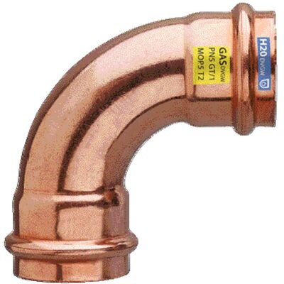 Frabo CURVA 90° BQ-PRESS IN RAME FF Ø 28 mm CONFORME ACQUA GAS PROFILO V Frabo CURVA 90° BQ-PRESS IN RAME FF Ø 28 mm CONFORME ACQUA GAS PROFILO V