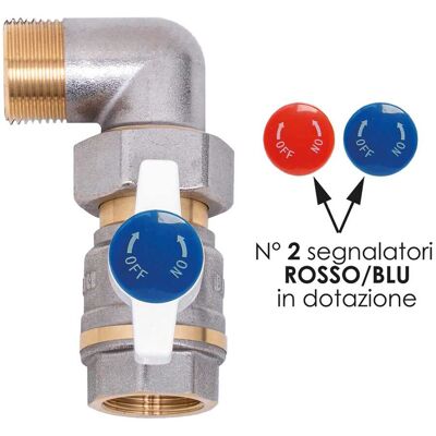 Tecom VALVOLA COLLETTORE A SQUADRA 3/4" CON BOCCHETTONE ORIENTABILE 360° Tecom VALVOLA COLLETTORE A SQUADRA 3/4" CON BOCCHETTONE ORIENTABILE 360°