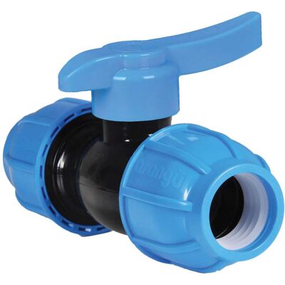 Fip VALVOLA SFERA A COMPRESSIONE Ø 63 mm PER TUBO POLIETILENE Fip VALVOLA SFERA A COMPRESSIONE Ø 63 mm PER TUBO POLIETILENE