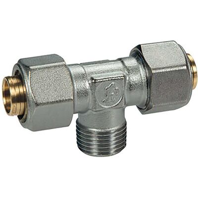 Giacomini RACCORDO STRINGERE MULTISTRATO TEE M 1/2'' x Ø 20 mm MAX 10 bar Giacomini RACCORDO STRINGERE MULTISTRATO TEE M 1/2'' x Ø 20 mm MAX 10 bar