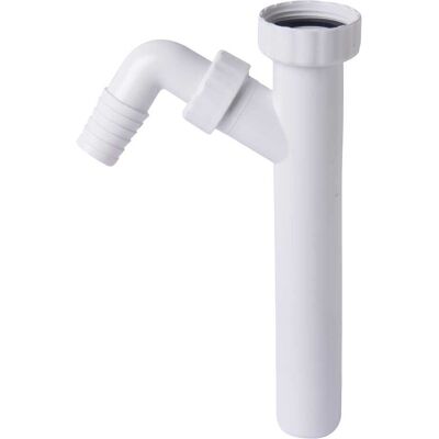 Tea TUBO CON GHIERA E 1 ATTACCO LAVATRICE PP BIANCO1''1/2 x Ø 40 mm Tea TUBO CON GHIERA E 1 ATTACCO LAVATRICE PP BIANCO1''1/2 x Ø 40 mm