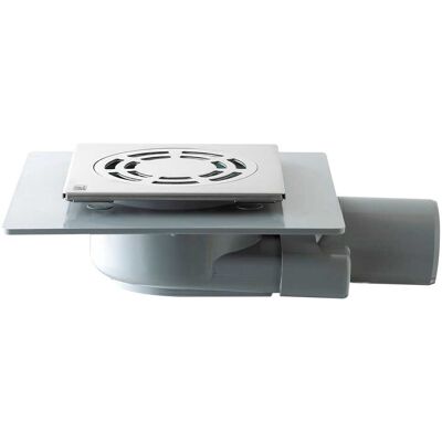 Tea POZZETTO DOCCIA PAVIMENTO TIRANA GRIGLIA L 120x120 mm INOX AISI 316L SCARICO Ø 50 mm Tea POZZETTO DOCCIA PAVIMENTO TIRANA GRIGLIA L 120x120 mm INOX AISI 316L SCARICO Ø 50 mm