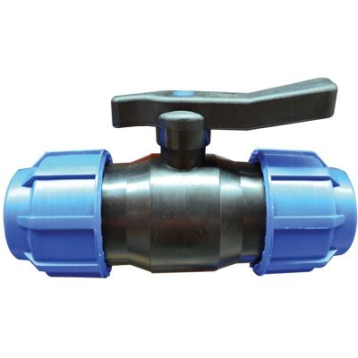 Fip VALVOLA A SFERA A COMPRESSIONE Ø 50 mm PER TUBO POLIETILENE Fip VALVOLA A SFERA A COMPRESSIONE Ø 50 mm PER TUBO POLIETILENE