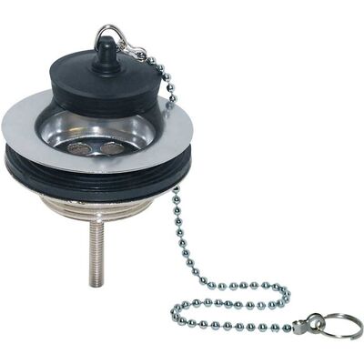 Tea PILETTA LAVELLO 1'' Ø 63 mm IN OTTONE CON TAPPO ANELLO E CATENA Tea PILETTA LAVELLO 1'' Ø 63 mm IN OTTONE CON TAPPO ANELLO E CATENA
