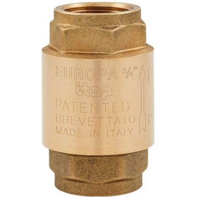 Itap VALVOLA DI RITEGNO EUROPA FF 1''1/4 OTTONE TENUTA IN ACCIAIO INOX 18 BAR -20°C +100°C Itap VALVOLA DI RITEGNO EUROPA FF 1''1/4 OTTONE TENUTA IN ACCIAIO INOX 18 BAR -20°C +100°C