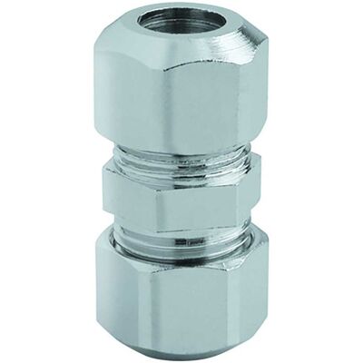 Albertoni RACCORDO BICONO OTTONE CROMATO MANICOTTO Ø 10x10 mm Albertoni RACCORDO BICONO OTTONE CROMATO MANICOTTO Ø 10x10 mm