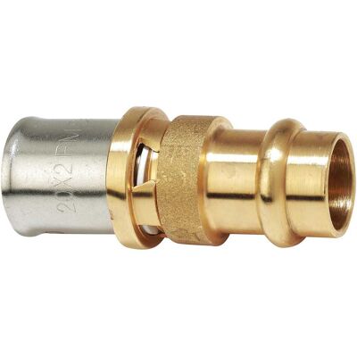 Giacomini RACCORDO PRESS FIT MULTISTRATO DRITTO Ø 20 x RAME Ø 16 mm PROFILO PRESSATURA TH-V Giacomini RACCORDO PRESS FIT MULTISTRATO DRITTO Ø 20 x RAME Ø 16 mm PROFILO PRESSATURA TH-V