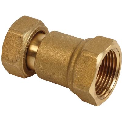Giacomini RACCORDO A BOCCHETTONE CALOTTA GIREVOLE TELESCOPICO F 3/4" X F3/4" IN OTTONE GIALLO Giacomini RACCORDO A BOCCHETTONE CALOTTA GIREVOLE TELESCOPICO F 3/4" X F3/4" IN OTTONE GIALLO