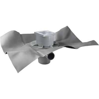 Tea POZZETTO DOCCIA PAVIMENTO GULLY Q GRIGLIA L 110 X 110 mm INOX TELO PVC 1200 x 1200 mm Tea POZZETTO DOCCIA PAVIMENTO GULLY Q GRIGLIA L 110 X 110 mm INOX TELO PVC 1200 x 1200 mm