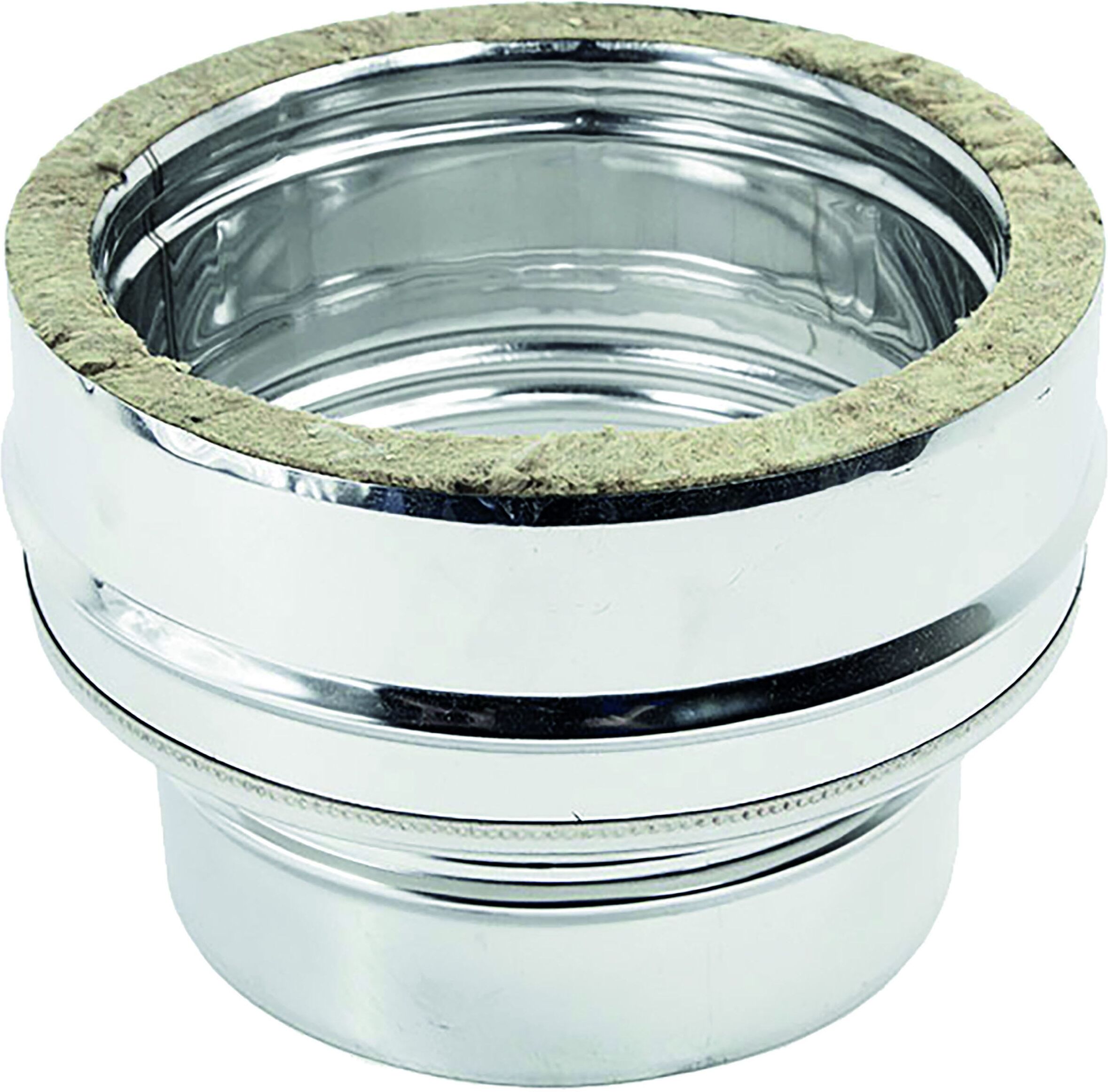 ZINCO Raccordo Inox Monoparete Ø 100 Mm Maschio - Doppia Parete Ø 100 Mm Femmina ZINCO Raccordo Inox Monoparete Ø 100 Mm Maschio - Doppia Parete Ø 100 Mm Femmina