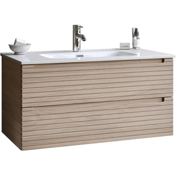 tecnomat base portalavabo lulli dogata rovere amalfi 2 cassetti softclose 90x45x45 cm (lxhxp)