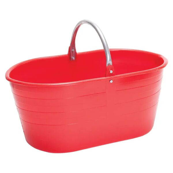 tecnomat cesta ics ovale pesante con manico 51x31x21 cm (lxhxp) 25 l rosso