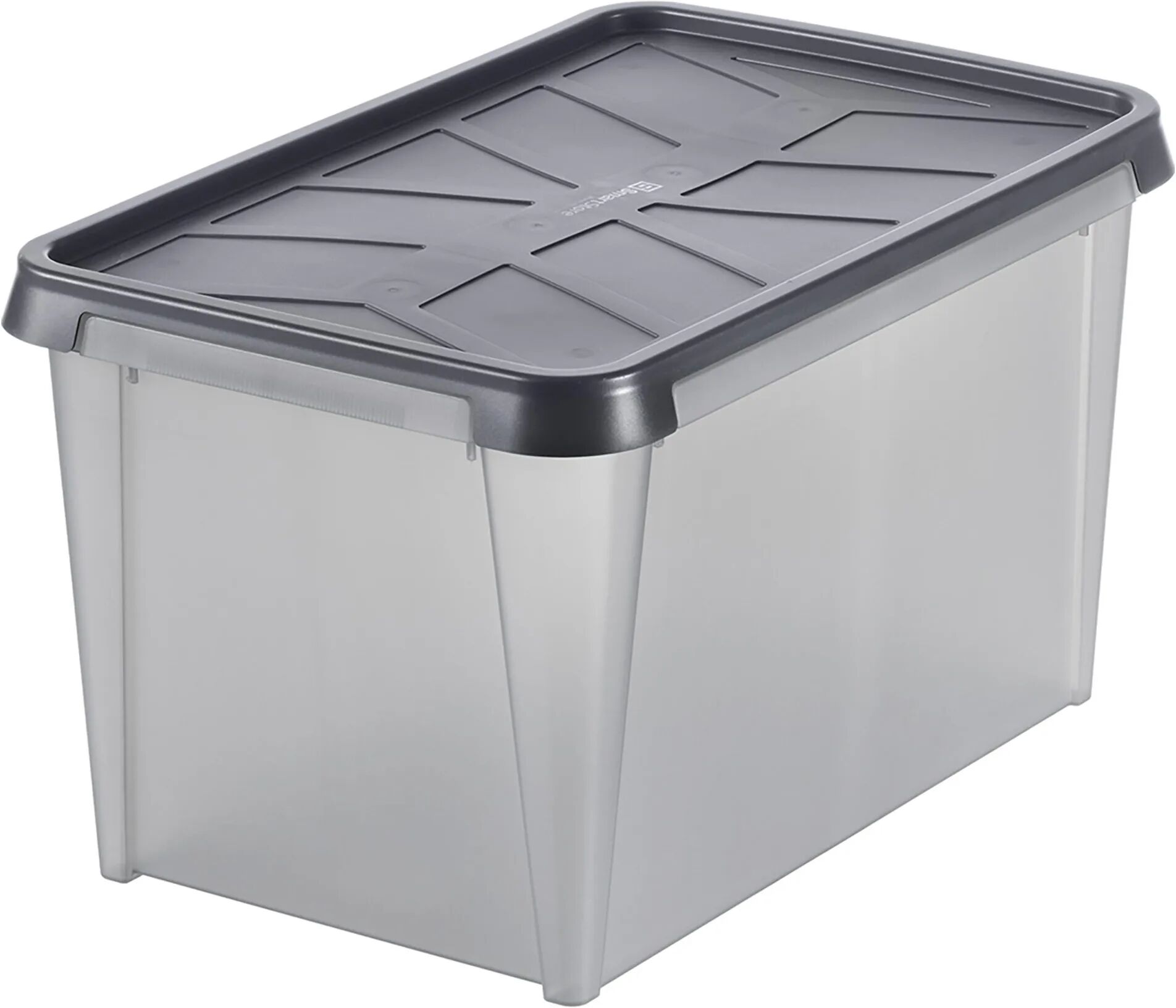 smartstore contenitore tenuta stagna per alimenti 60x35x40 cm (lxhxp) 50 l grigio con coperchio