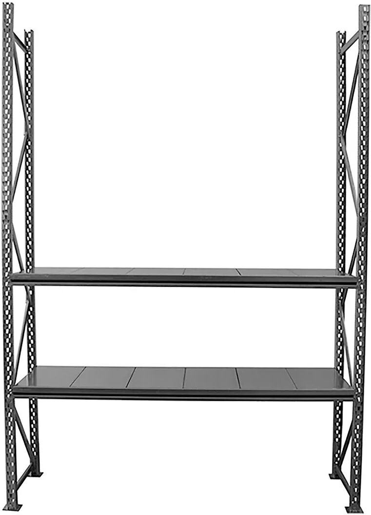 Dalmine Ls RACK LIGHT 2 RIPIANI 600 kg ACCIAIO ZINCATO AD INCASTRO 180x220x60 cm (LxHxP)