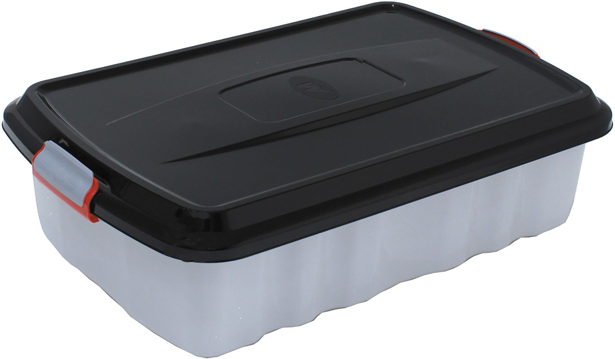 MAZZEI Box Con Coperchio Nero E Ruote 59x17x39 Cm (Lxhxp) 22,5 L Bianco MAZZEI Box Con Coperchio Nero E Ruote 59x17x39 Cm (Lxhxp) 22,5 L Bianco