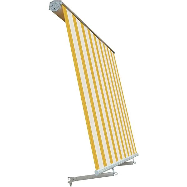 tecnomat tenda da sole a caduta cassonata rigato giallo bianco 250x250 cm (lxh)