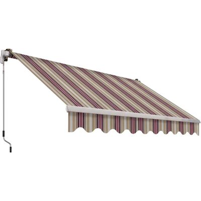 Tecnomat TENDA DA SOLE BARRA QUADRA BRACCIO CATEN RIGATO BORDEAUX CON CATENA 4x3 m (LxH) Tecnomat TENDA DA SOLE BARRA QUADRA BRACCIO CATEN RIGATO BORDEAUX CON CATENA 4x3 m (LxH)