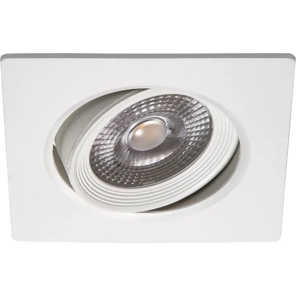 vivida faretto incasso 7w quadrato plastica bianco 3000k  455 lumen Ø73 mm (lxlxa) 90x90x45