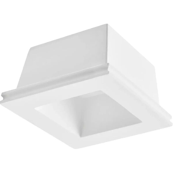 tecnomat faretto da incasso in gesso attica orientabile attacco gu10 dimensioni 12x12x6,5 cm