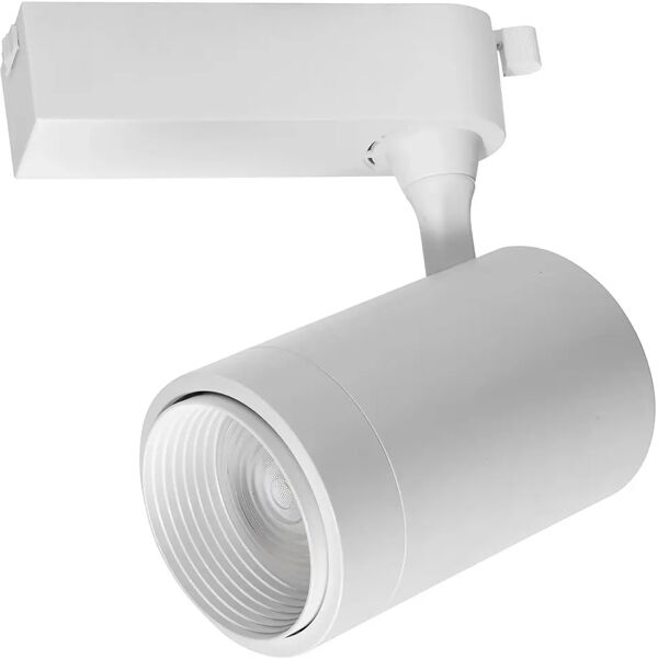 tecnomat faro henry per track bianco 30w 4000k luce bianca inclinazione 36°