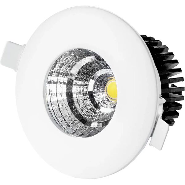 vivida faretto da incasso a led cob tondo fisso bianco 5w 523 lumen 4000k dimensione foro Ø 45 mm