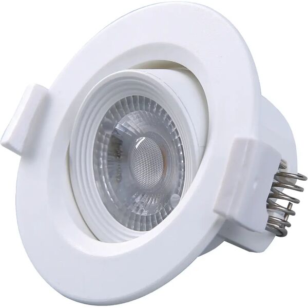 vivida faretto da incasso  led 3w tondo orientabile bianco 225 lumen 3000k foro Ø60 mm