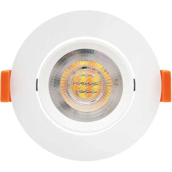 tecnomat faretto da incasso led vivida kris bianco 3w fino 235 lm cct orientabile foro Ø60 mm