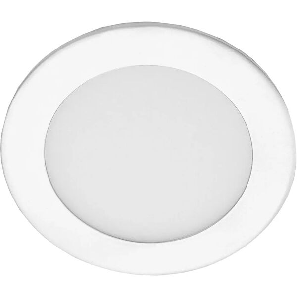 vivida faretto incasso  led 9w tondo 590 lumen 4000k luce bianca in alluminio bianco foro135mm