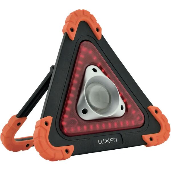 tecnomat lampada led cob 10w ricaricabile triangolare arancio