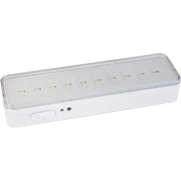 tecnomat lampada emergenza led rexer portatile 24 led smd durata 2/4 ore ricaricabile