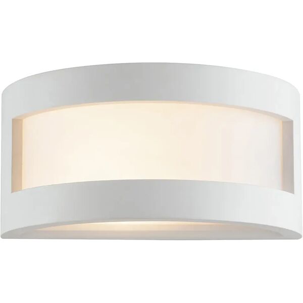 tecnomat applique cervinia 1xe27 fino a 12w lampadina non inclusa in gesso 250x130x120 mm