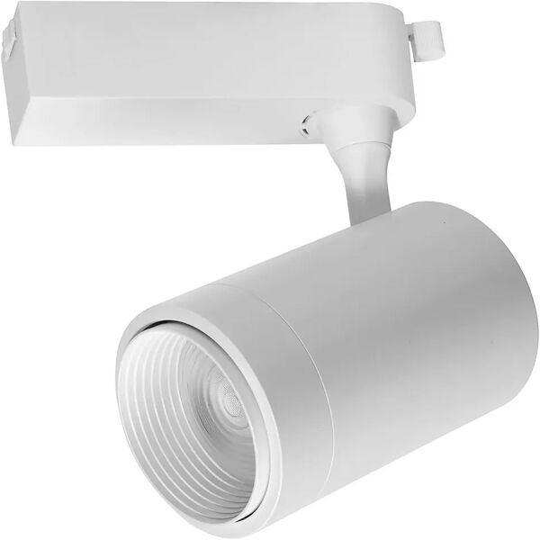 tecnomat faro david per track bianco 40w 4000k luce bianca inclinazione 36°