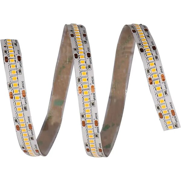 tecnomat strip led tmr da interno 24v lunghezza 5 m 16 w/m 1600 lumen 3000k luce calda ip20