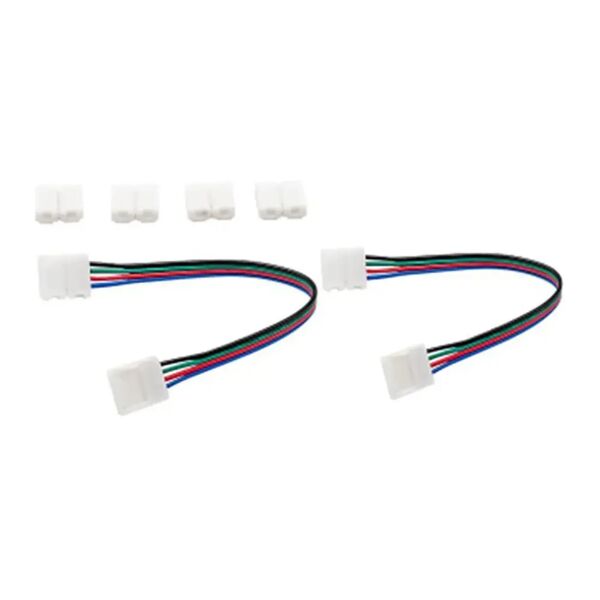 tecnomat kit connessione per strip led rgb 10 mm ip20
